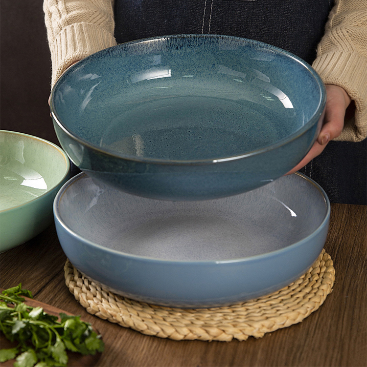 12 inch large ceramic bowl tableware wholesale